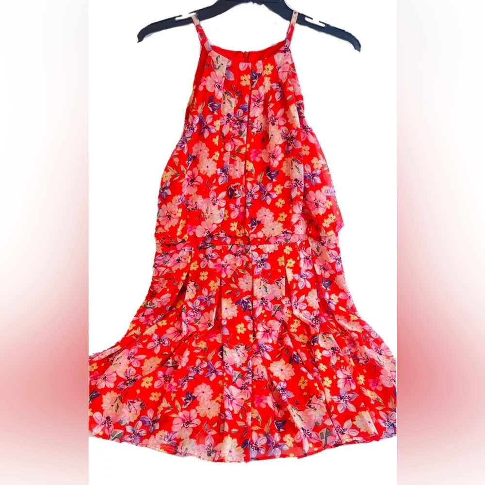 Eliza J Floral Halter Dress 12P